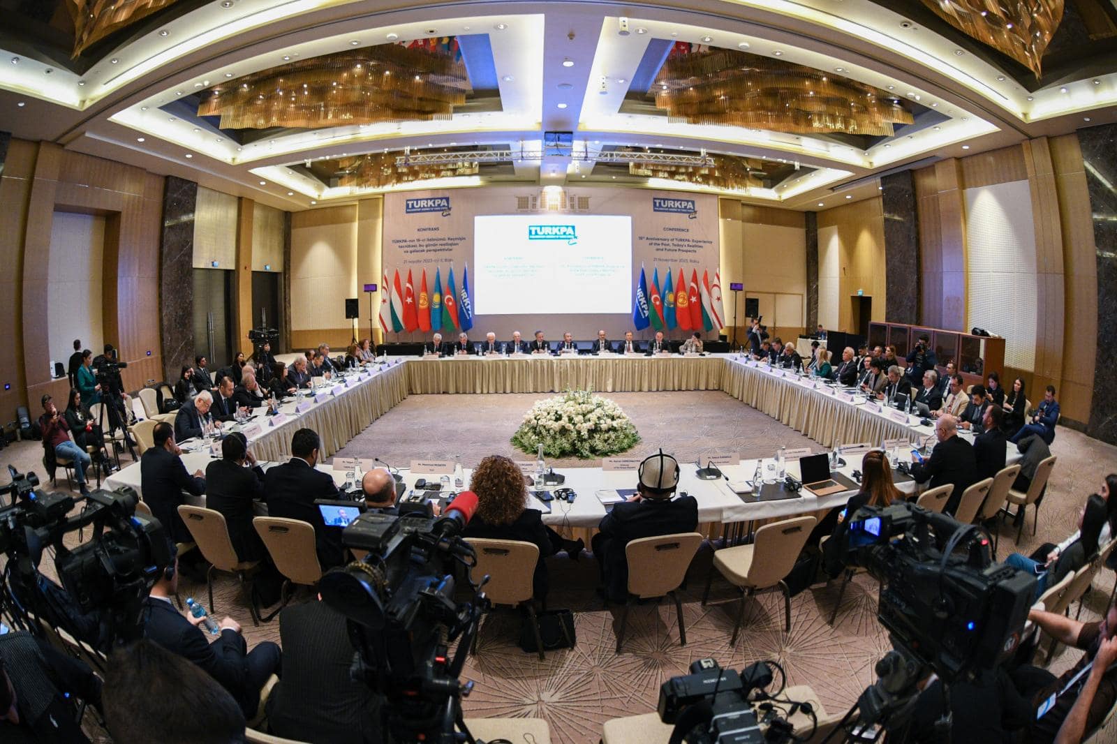 TURKPA 15th Anniversary ceremony stage and delegates